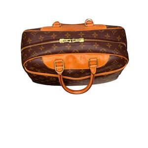 Louis Vuitton Deauville M47270 Monogram Canvas Satchel Bag + Lock+ Key #323